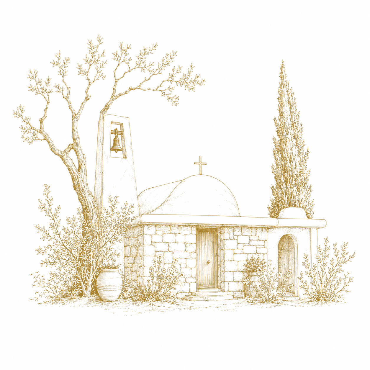 St. Takla church illustration